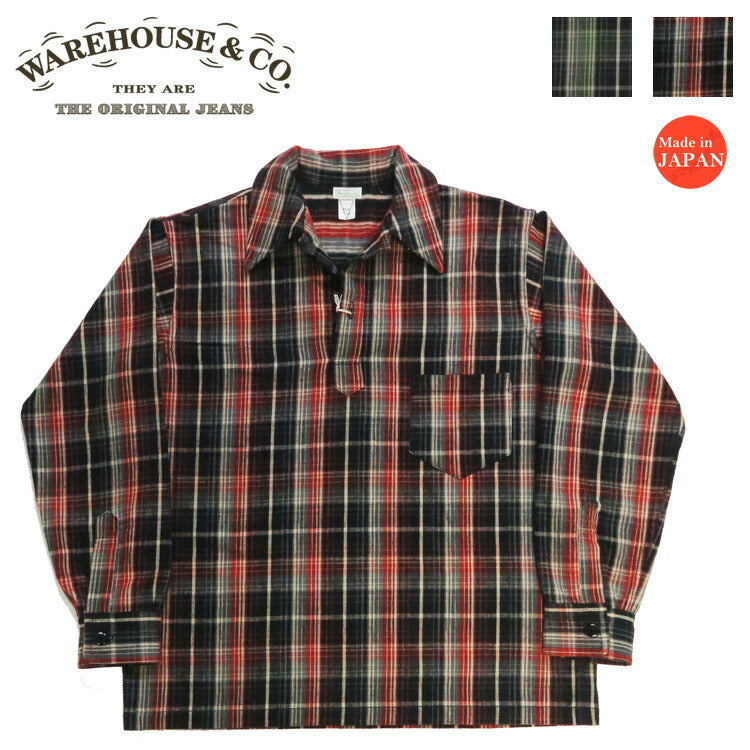 ウェアハウス WAREHOUSE Lot 3063 1930er WPA Einstecktaschen Pullover Flanell-Karohemd