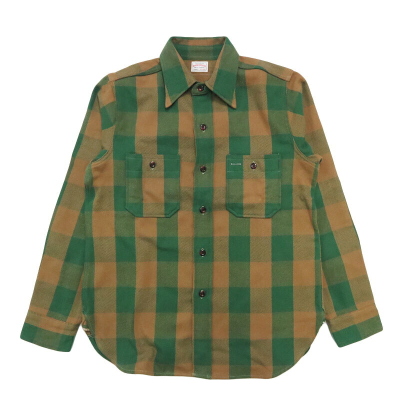 Warehouse WAREHOUSE Lot 3104 Kariertes Langarm Flanellhemd Muster A