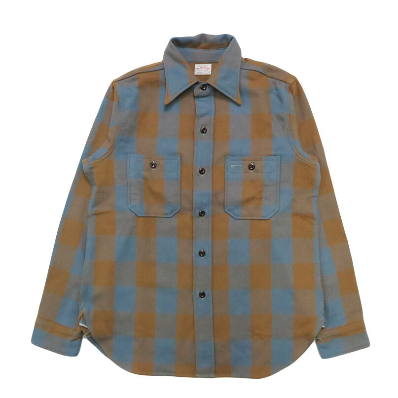 Warehouse WAREHOUSE Lot 3104 Kariertes Langarm Flanellhemd Muster A