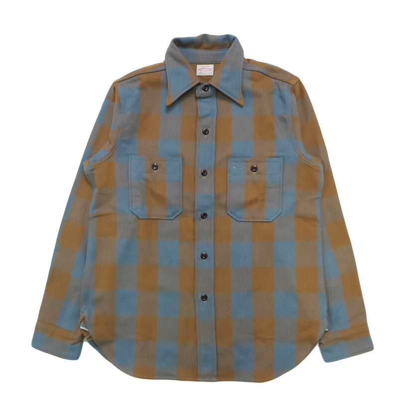 Warehouse WAREHOUSE Lot 3104 Kariertes Langarm Flanellhemd Muster A