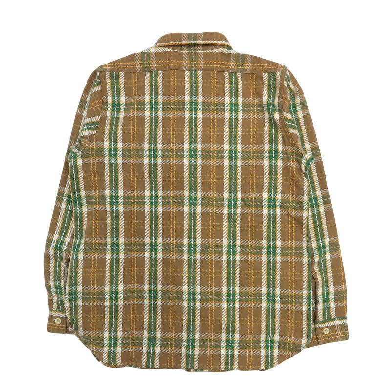 ウェアハウス WAREHOUSE Lot 3104 Kariertes Langarm Flanellhemd F-Muster