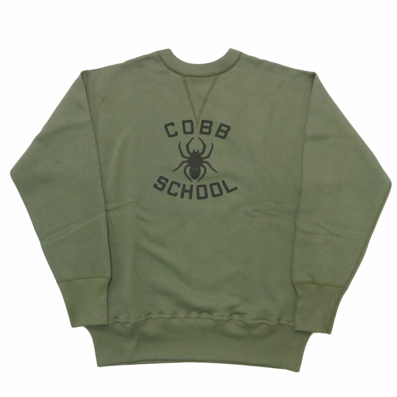 ウェアハウス WAREHOUSE Langarm Rundhals Print Sweatshirt Lot.401 "COBB SCHOOL" 4-Nadel