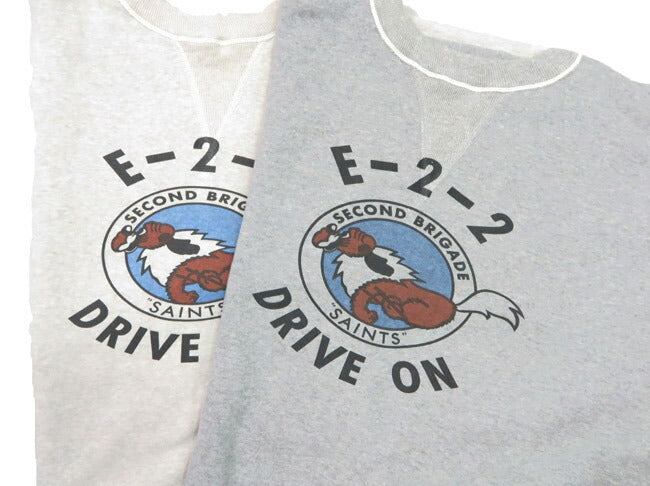 ウェアハウス WAREHOUSE 長袖 クルーネック プリント スウェット 4本針 DRIVE ON WH401