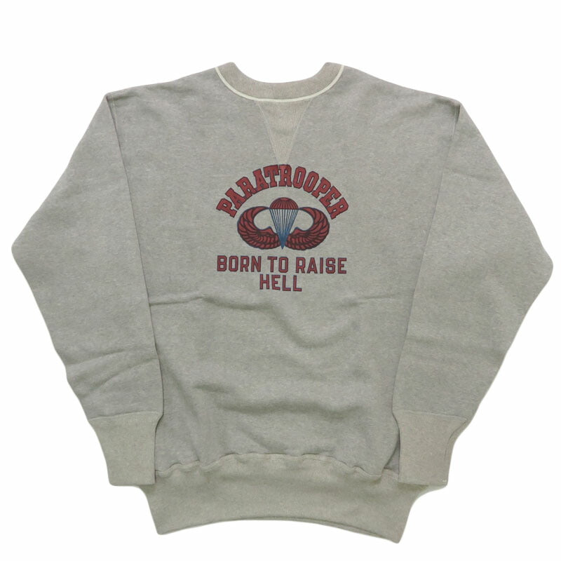 ウェアハウス WAREHOUSE Langarm Rundhals Print Sweatshirt Lot.401 "PARATROOPER" 4-Nadel