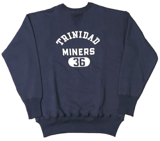 ウェアハウス WAREHOUSE Langarm Rundhals Print Sweatshirt 4-Nadel TRINIDAD WH401