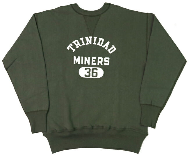 ウェアハウス WAREHOUSE Langarm Rundhals Print Sweatshirt 4-Nadel TRINIDAD WH401