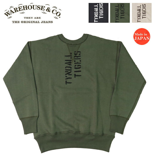 ウェアハウス WAREHOUSE lange mouw ronde hals print sweat 4-draads TYNDALL WH401