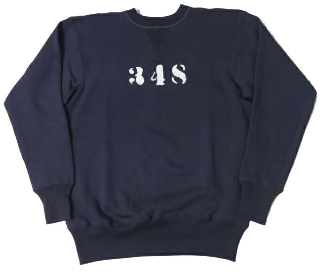 Warehouse WAREHOUSE Set-in Freedom Sleeve Doppel-V Rundhals Sweatshirt Print 348 Lot.403 【Frühjahr/Sommer 2025 Neu】