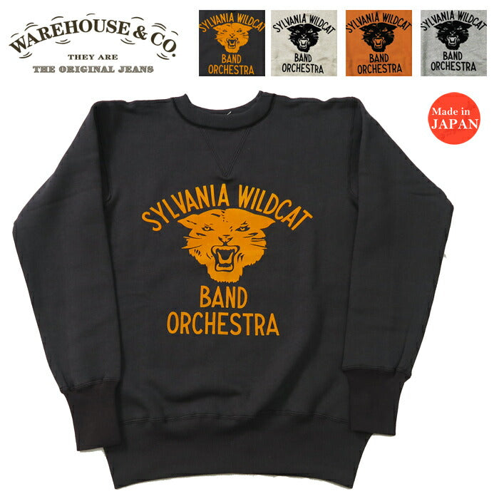 ウェアハウス WAREHOUSE セットインフリーダムスリーブ 両V クルーネック スウェット フロッキープリント SYLVANIA Lot.403