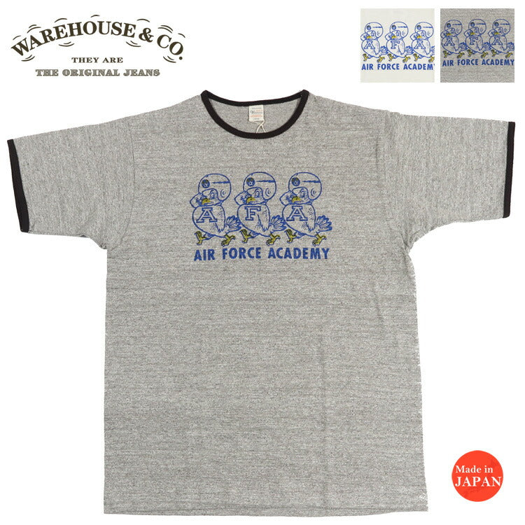 ウェアハウス WAREHOUSE 半袖 プリント リンガー Tシャツ シャドーボーダー  Lot.4059 AFA 【2026年春夏新作】