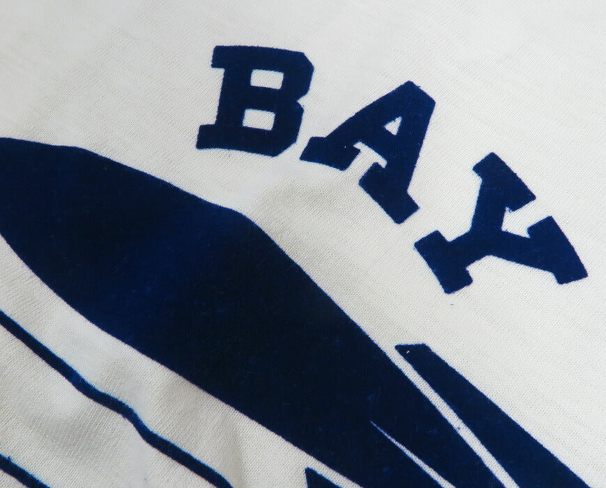 ウェアハウス WAREHOUSE 半袖 フロッキープリント リンガー Tシャツ シャドーボーダー  Lot.4059 BAY 【2026年春夏新作】
