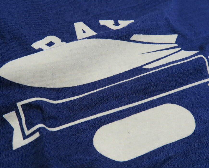 ウェアハウス WAREHOUSE 半袖 フロッキープリント リンガー Tシャツ シャドーボーダー  Lot.4059 BAY 【2026年春夏新作】