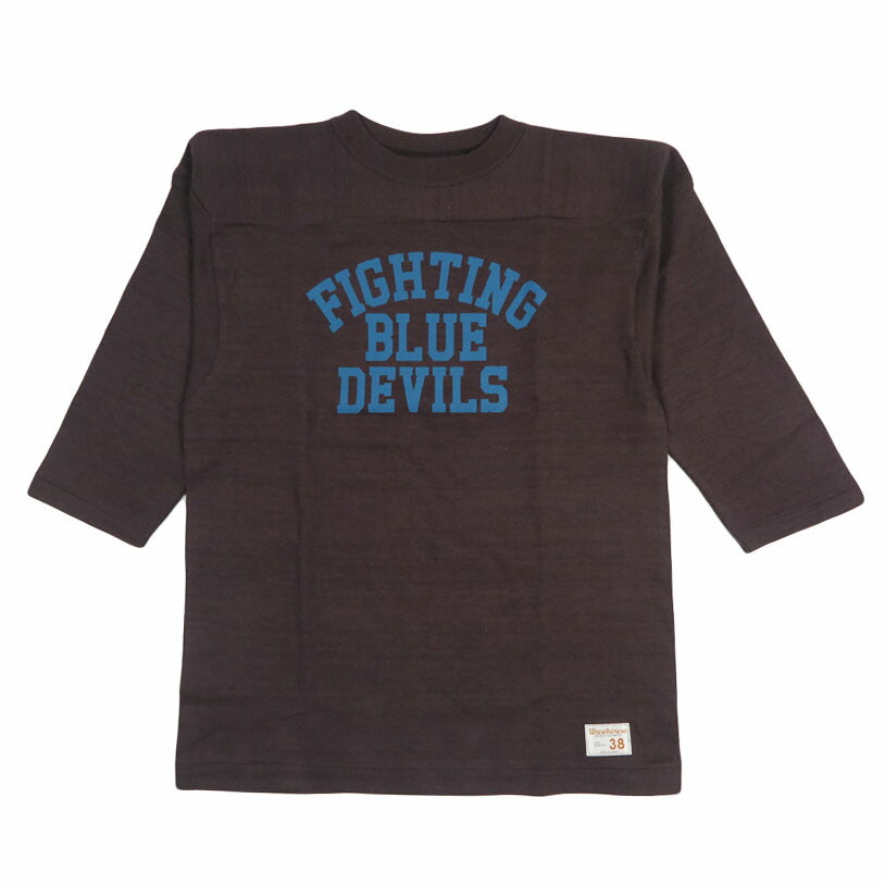 Warehouse WAREHOUSE Lot.4063 3/4-Arm T-Shirt Football BLUE DEVILS【Frühjahr/Sommer 2026 Neuerscheinung】