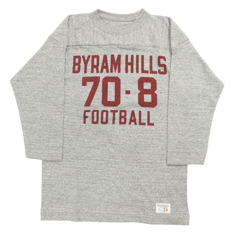 ウェアハウス WAREHOUSE 7分袖 Tシャツ フットボール "BYRAM HILLS" WH4063