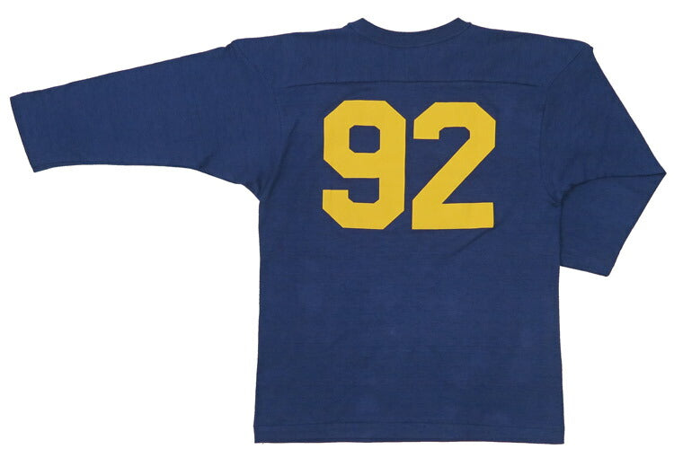 ウェアハウス WAREHOUSE Lot.4063 7分袖 Tシャツ フットボール NAVY92