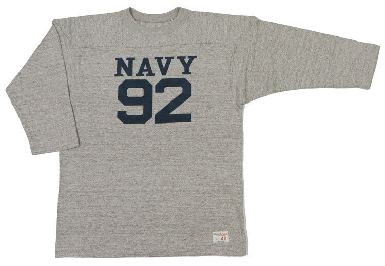 ウェアハウス WAREHOUSE Lot.4063 7分袖 Tシャツ フットボール NAVY92
