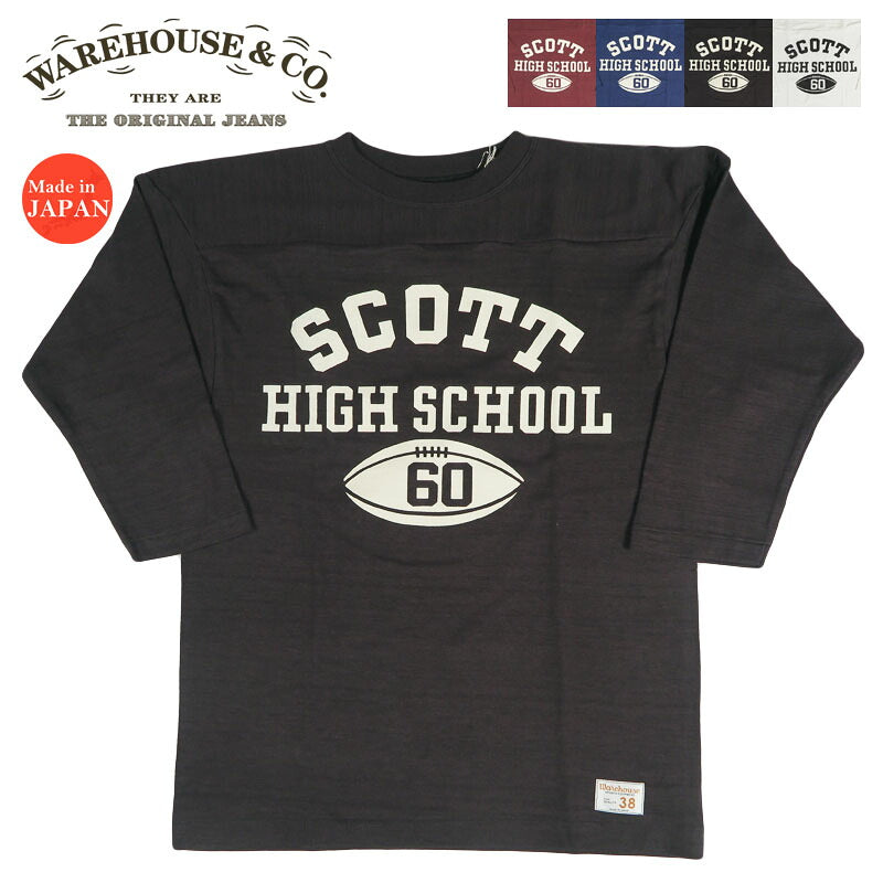 ウェアハウス WAREHOUSE Lot.4063 7分袖 Tシャツ フットボール