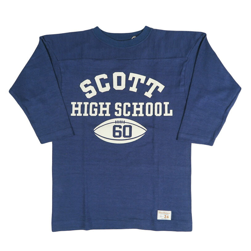 ウェアハウス WAREHOUSE Lot.4063 7分袖 Tシャツ フットボール "SCOTT"【2026年秋冬新作】