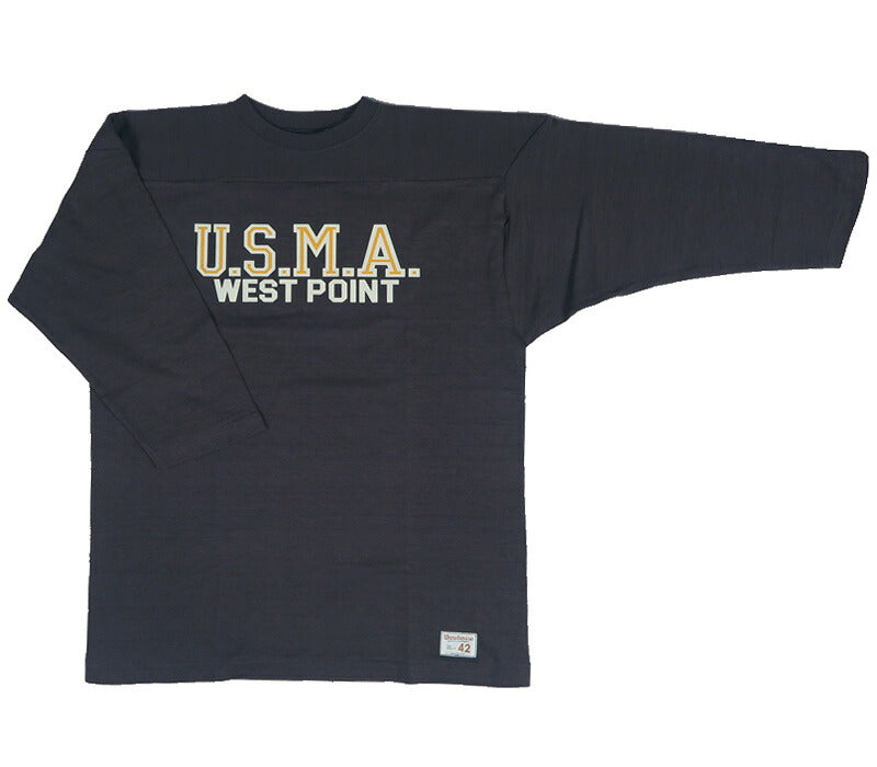 ウェアハウス WAREHOUSE Lot.4063 7分袖 フットボール Tシャツ U.S.M.A  【2026年秋冬新作】