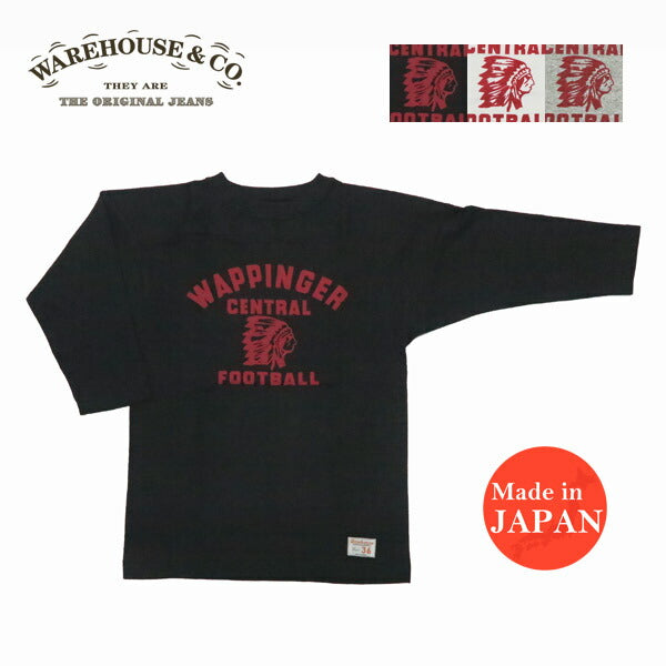 ウェアハウス WAREHOUSE Lot.4063 3/4-Arm T-Shirt Football WAPPINGER