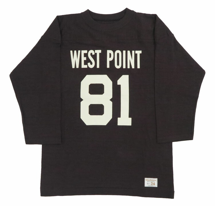 ウェアハウス WAREHOUSE 7分袖 Tシャツ フットボール "WEST POINT" WH4063