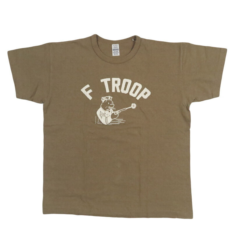 ウェアハウス WAREHOUSE เสื้อยืดแขนสั้นพิมพ์ลาย "F TROOP" ของมือสอง 4064 【คอลเลกชันฤดูใบไม้ผลิ/ฤดูร้อน 2026】