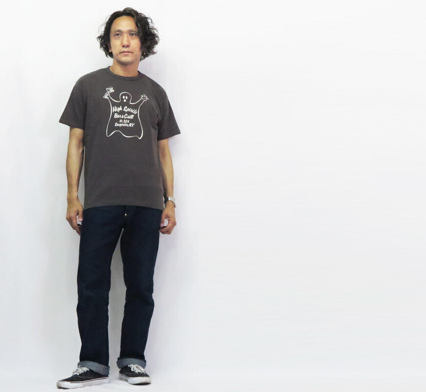 ウェアハウス WAREHOUSE 半袖 プリントTシャツ HIGH SPIRITS 2nd hand セカンドハンド セコハン 4064