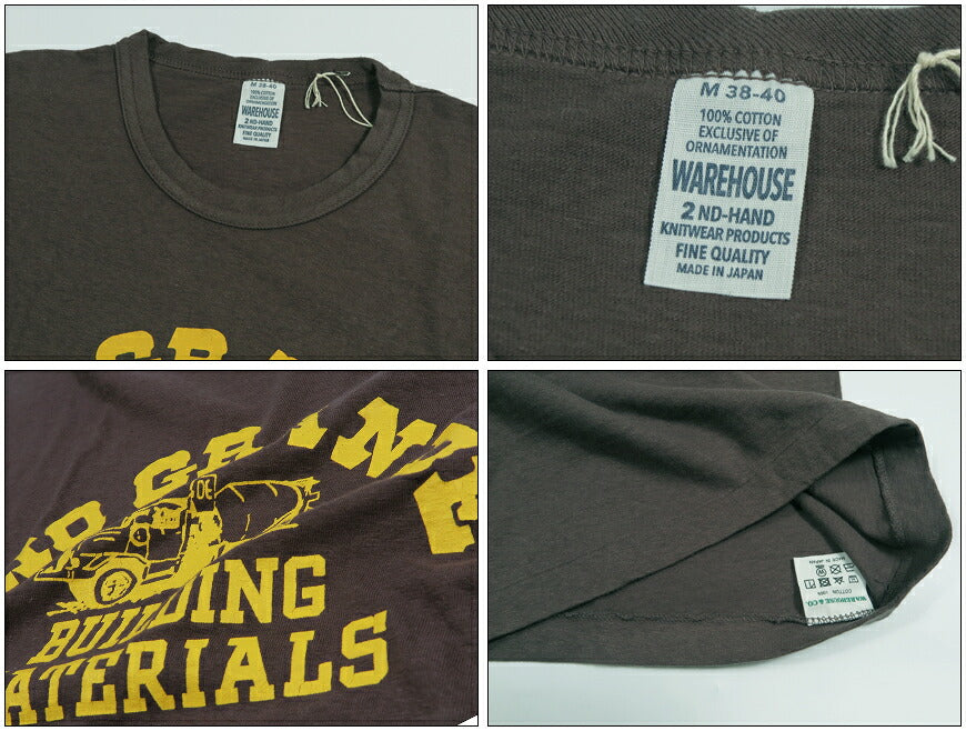 ウェアハウス WAREHOUSE 半袖 プリントTシャツ