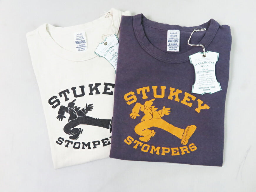 ウェアハウス WAREHOUSE 半袖 プリントTシャツ STOMPERS 2nd hand セカンドハンド セコハン 4064