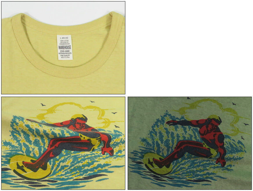 ウェアハウス WAREHOUSE 半袖 プリントTシャツ SURFER 2nd hand セカンドハンド セコハン 4064
