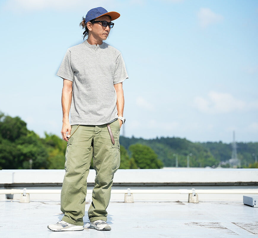 ウェアハウス WAREHOUSE 半袖 1ボタン ヘンリーネック Tシャツ 4082 【2026年春夏新作】