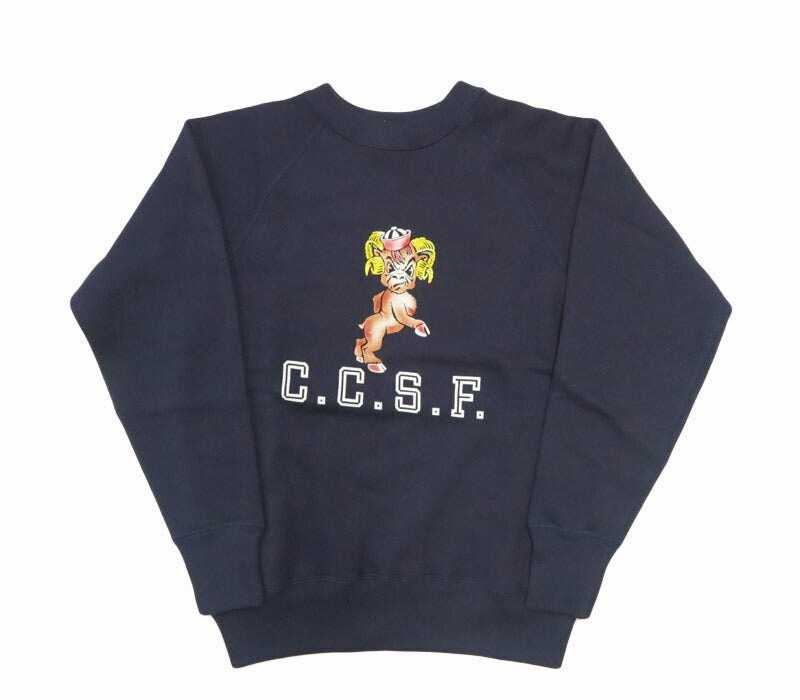 ウェアハウス WAREHOUSE 長袖 ラグランスリーブ クルーネック