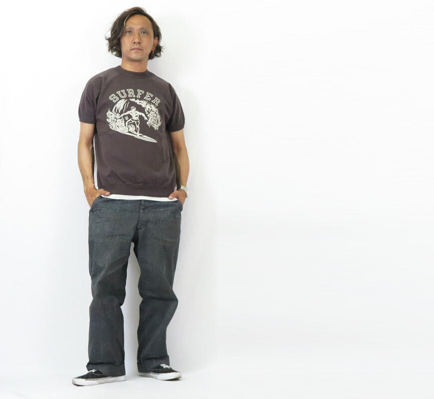 ウェアハウス WAREHOUSE Kurzarm Sweatshirt T-Shirt SURFER 2ND-HAND Secondhand Sekohan 4104