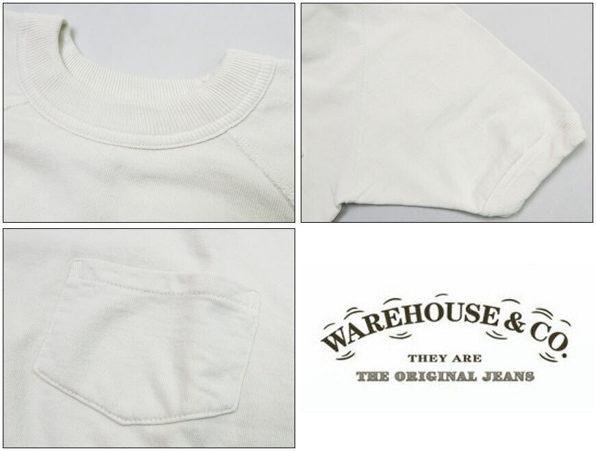 ウェアハウス WAREHOUSE 半袖 スウェット Tシャツ 無地 ポケット 2ND-HAND セカンドハンド セコハン 4105 【2026年春夏新作】