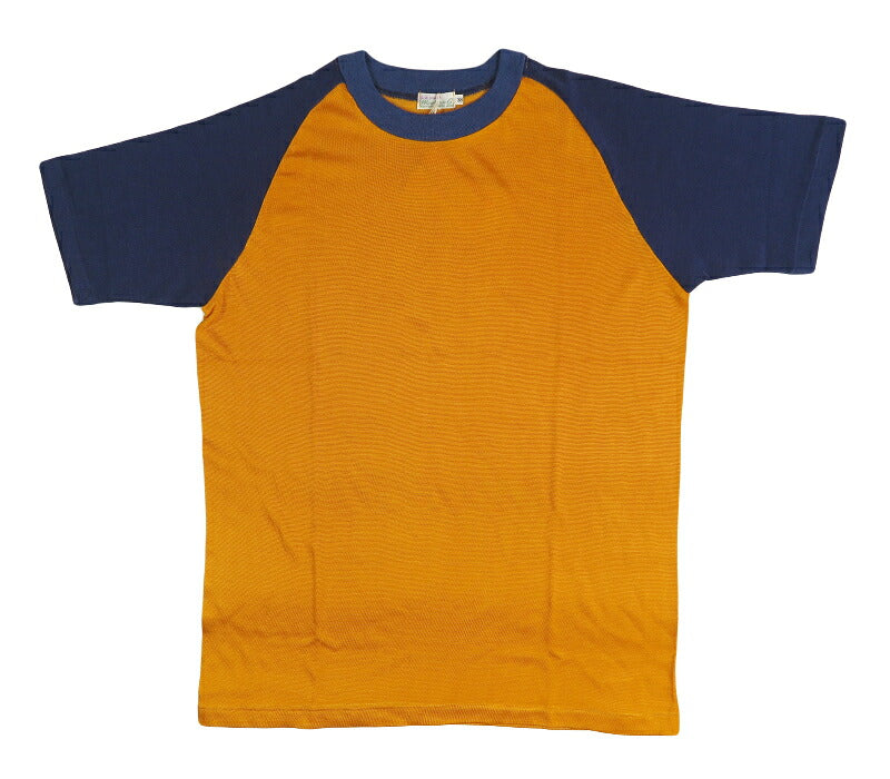 ウェアハウス WAREHOUSE 半袖 コットン/レーヨン コンビ ラグランスリーブ Tシャツ Lot 4114 無地 【2026年秋冬新作】