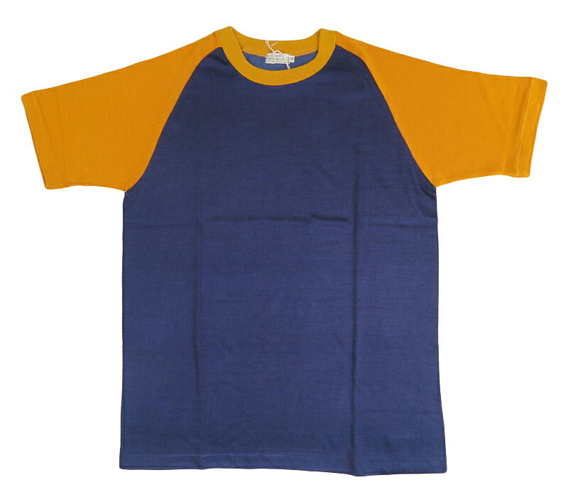 ウェアハウス WAREHOUSE 半袖 コットン/レーヨン コンビ ラグランスリーブ Tシャツ Lot 4114 無地 【2026年秋冬新作】