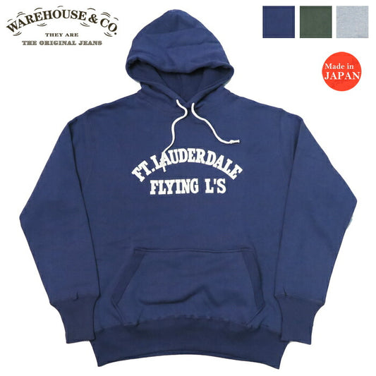 ウェアハウス WAREHOUSE Pullover Sweatshirt Hoodie Lot 450 Dubbele Naaimachine Hoodie FLYING L'S
