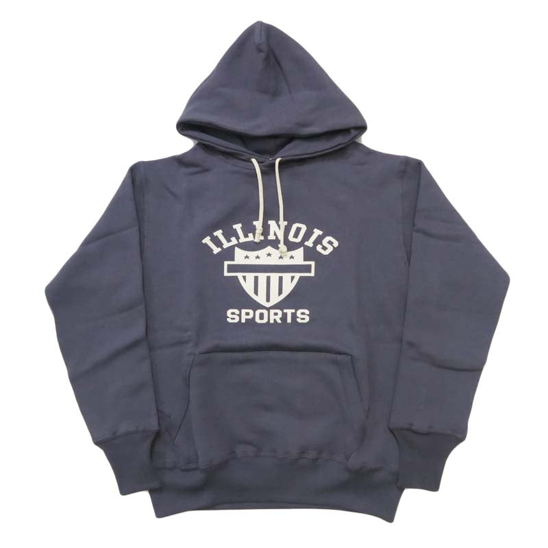 แวร์เฮาส์ WAREHOUSE เสื้อฮู้ดดี้สเวตเตอร์แบบสวม Lot 450 เย็บสองเข็ม "ILLINOIS"