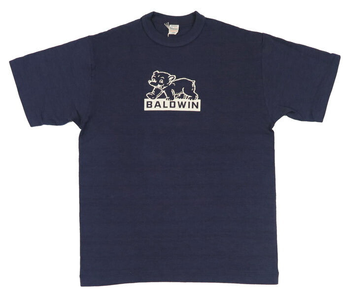 ウェアハウス WAREHOUSE Bedrucktes Kurzarm-T-Shirt BALDWIN Schattenstreifen Grobstrick WH4601