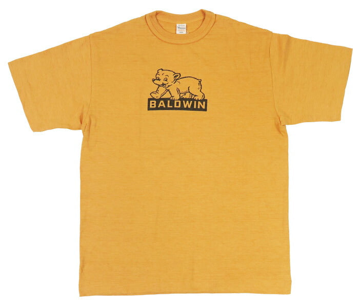 ウェアハウス WAREHOUSE Bedrucktes Kurzarm-T-Shirt BALDWIN Schattenstreifen Grobstrick WH4601