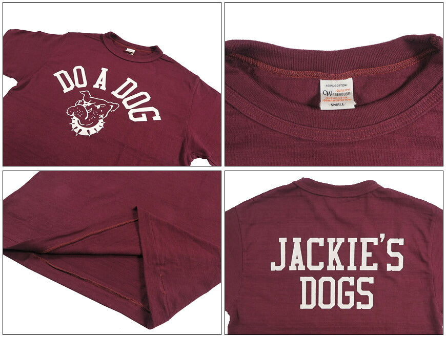 ウェアハウスWAREHOUSE染み込みプリントひび割れプリント半袖Tシャツ”DOADOG”WH4601-DOADOG【2026年春夏新作】
