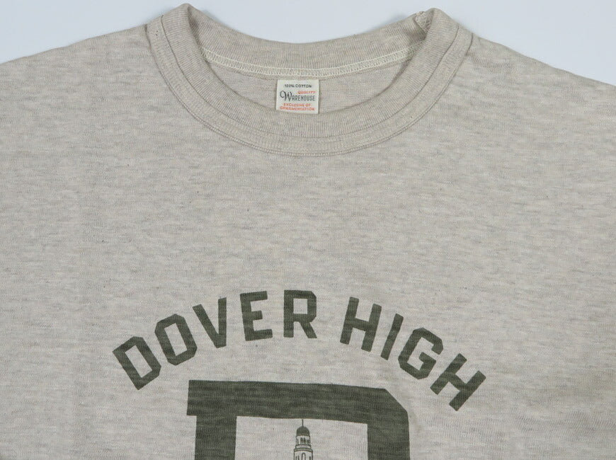 ウェアハウス WAREHOUSE Print Kurzarm-T-Shirt DOVER HIGH Schattenstreifen Grobstrick WH4601