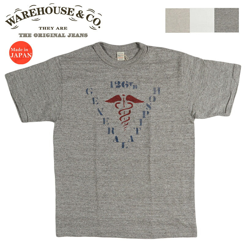 ウェアハウス WAREHOUSE  半袖 Tシャツ ”GENERAL HOSPITAL” WH4601-GENERAL【2026年春夏新作】