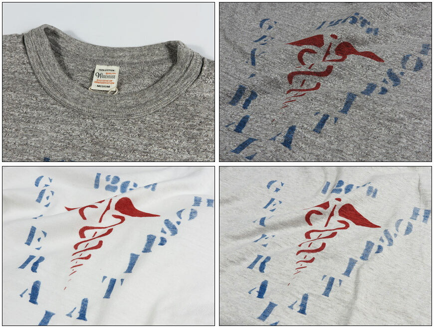 ウェアハウス WAREHOUSE  半袖 Tシャツ ”GENERAL HOSPITAL” WH4601-GENERAL【2026年春夏新作】