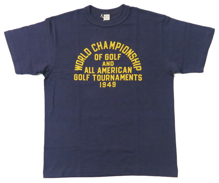 ウェアハウス WAREHOUSE プリント 半袖 Tシャツ GOLF TOURNAMENTS シャドーボーダー ローゲージ編み WH4601
