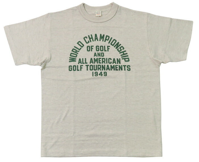 ウェアハウス WAREHOUSE プリント 半袖 Tシャツ GOLF TOURNAMENTS シャドーボーダー ローゲージ編み WH4601