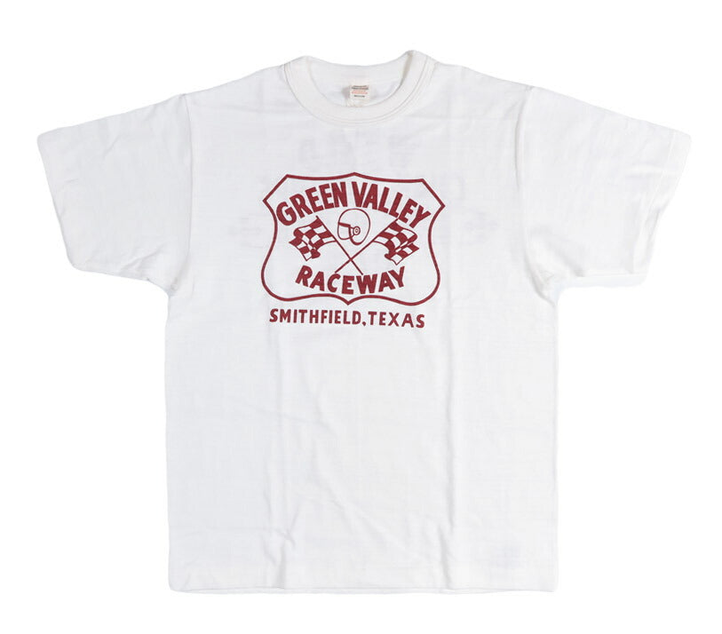 ウェアハウス WAREHOUSE ひび割れプリント 半袖 Tシャツ ”GREEN VALLEY” シャドーボーダー ローゲージ編み WH4601【2026年春夏新作】