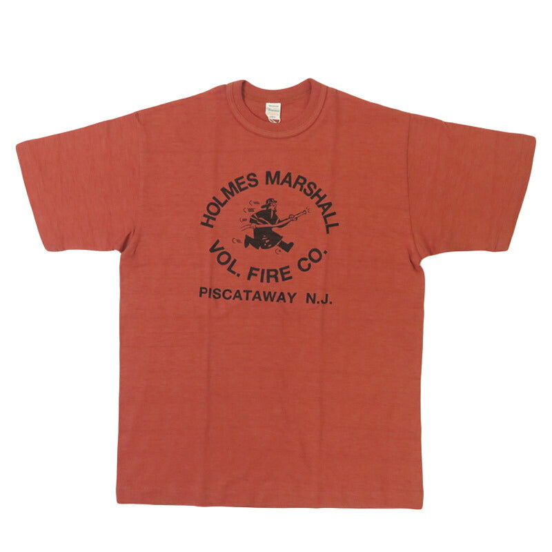 ウェアハウス WAREHOUSE プリント 半袖 Tシャツ HOLMES MARSHALL シャドーボーダー ローゲージ編み WH4601