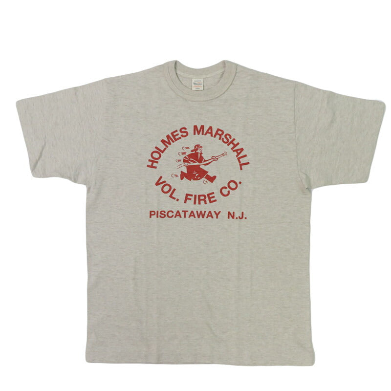 ウェアハウス WAREHOUSE プリント 半袖 Tシャツ HOLMES MARSHALL シャドーボーダー ローゲージ編み WH4601