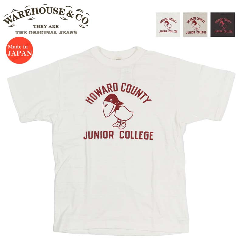 ウェアハウス WAREHOUSE  半袖 Tシャツ ”HOWARD COUNTY”  wh4601-howard【2026年春夏新作】